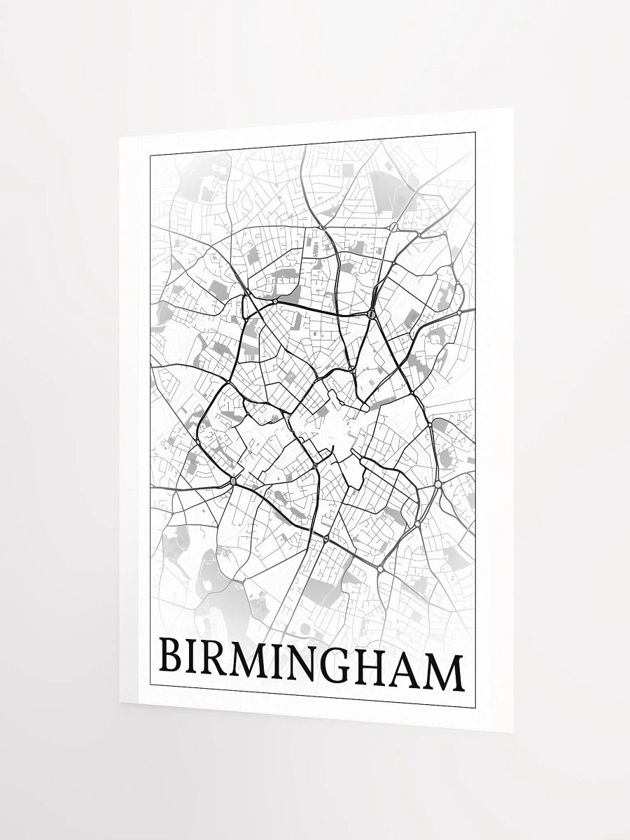 Birmingham, England, city map print product image (8)