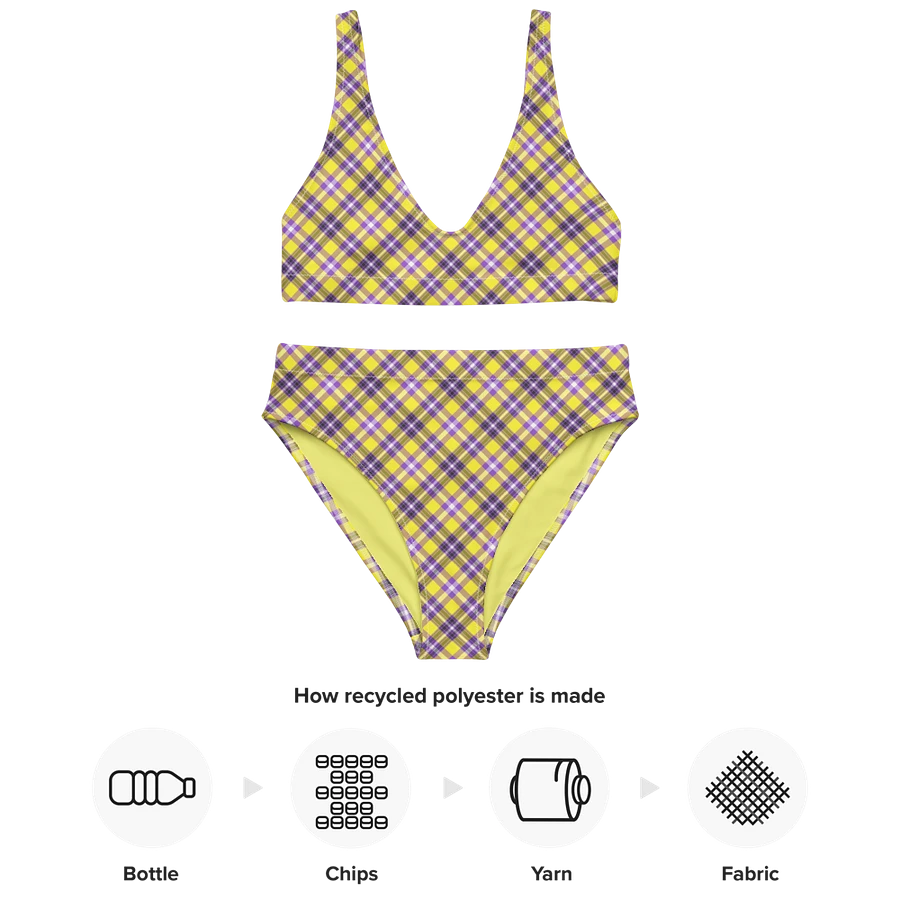 Yellow and Purple Plaid Bikini product image (10)