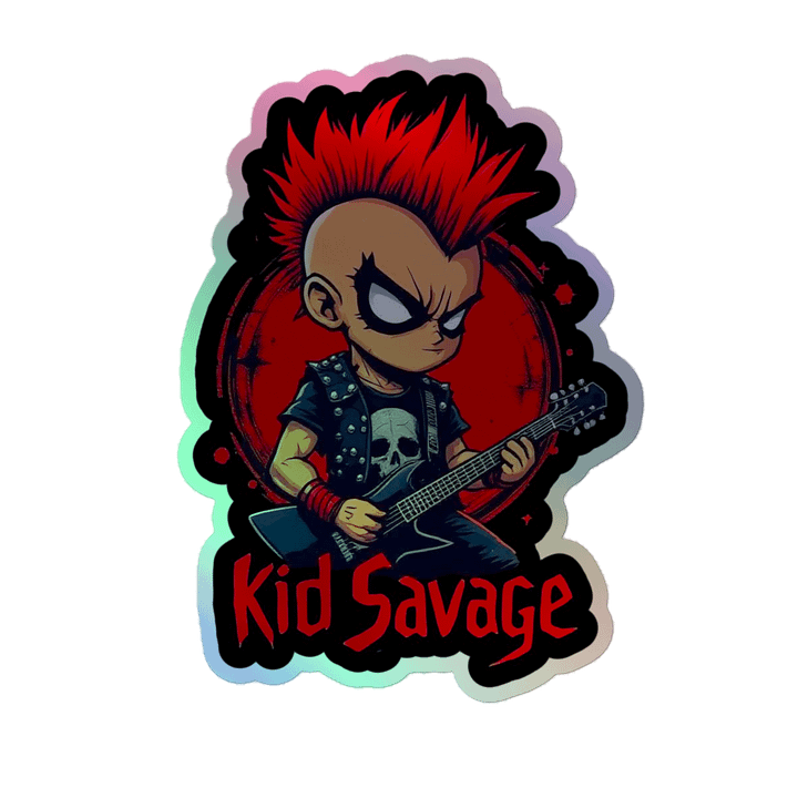Kid Savage Rockstar Holographic Sticker product image (2)