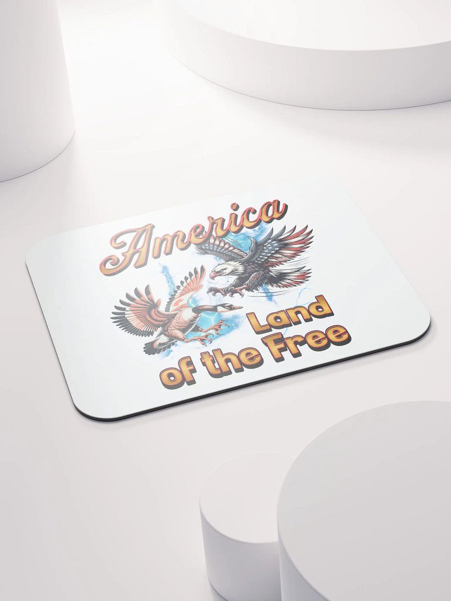 America Land Of The Free Patriotic Confrontation Mouse Pad product image (4)