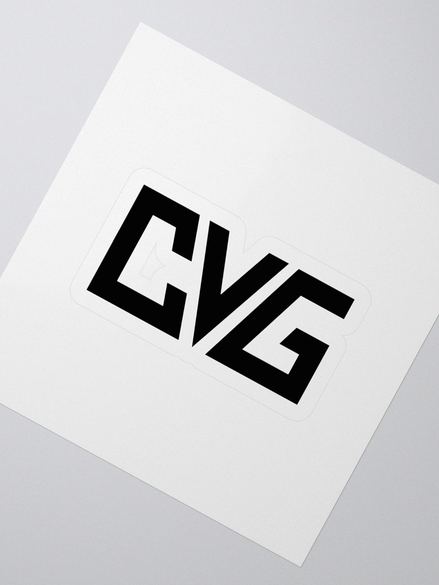 CVG Black Logo Kiss-Cut Sticker product image (6)