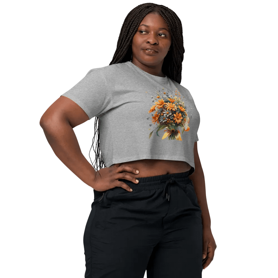 The Women's Crop Top with floral print product image (77)