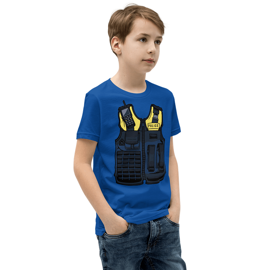 Police Officer Halloween Costume Funny T-Shirt For Kids product image (14)