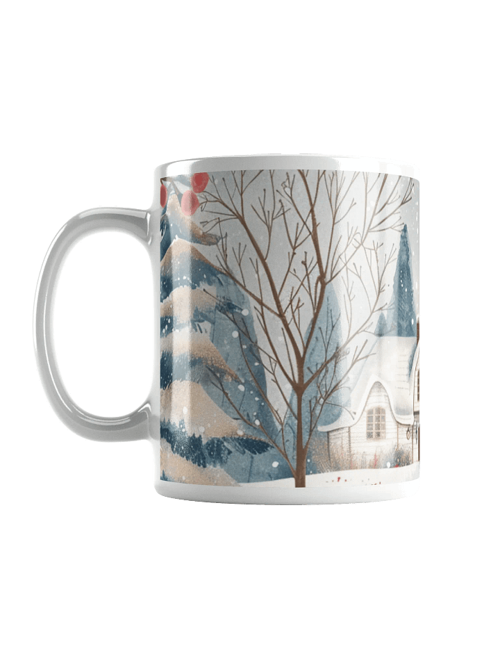 Snowy Winter White Glossy Ceramic Mug by Treasure Pie product image (1)