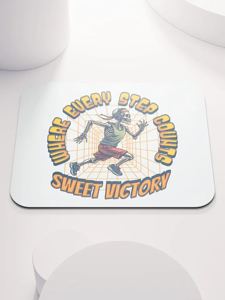 Where Every Step Counts Sweet Victory Runner Skeleton Stride Mouse Pad product image (1)