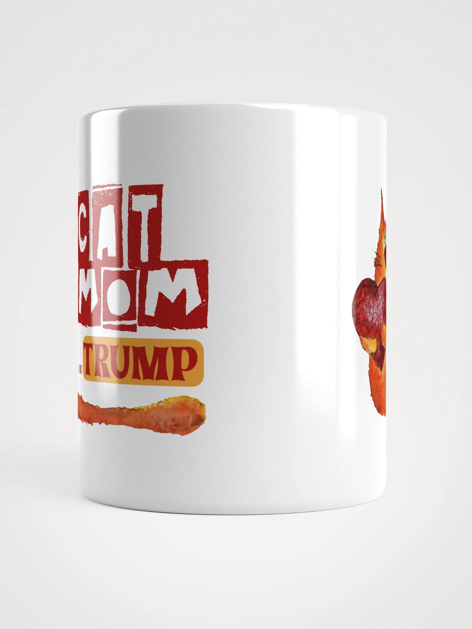 Cat Heart Mom For Trump Mug product image (13)