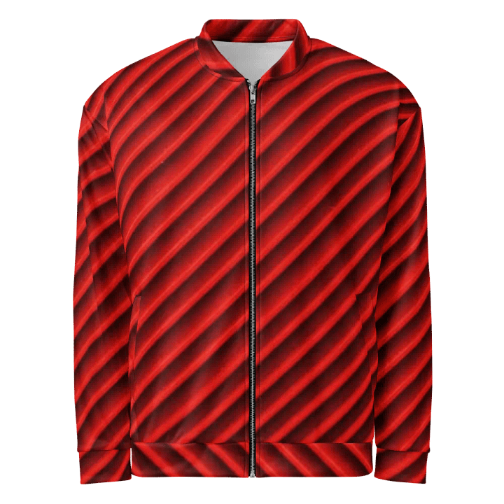 Crimson Currents Bomber Jacket product image (1)