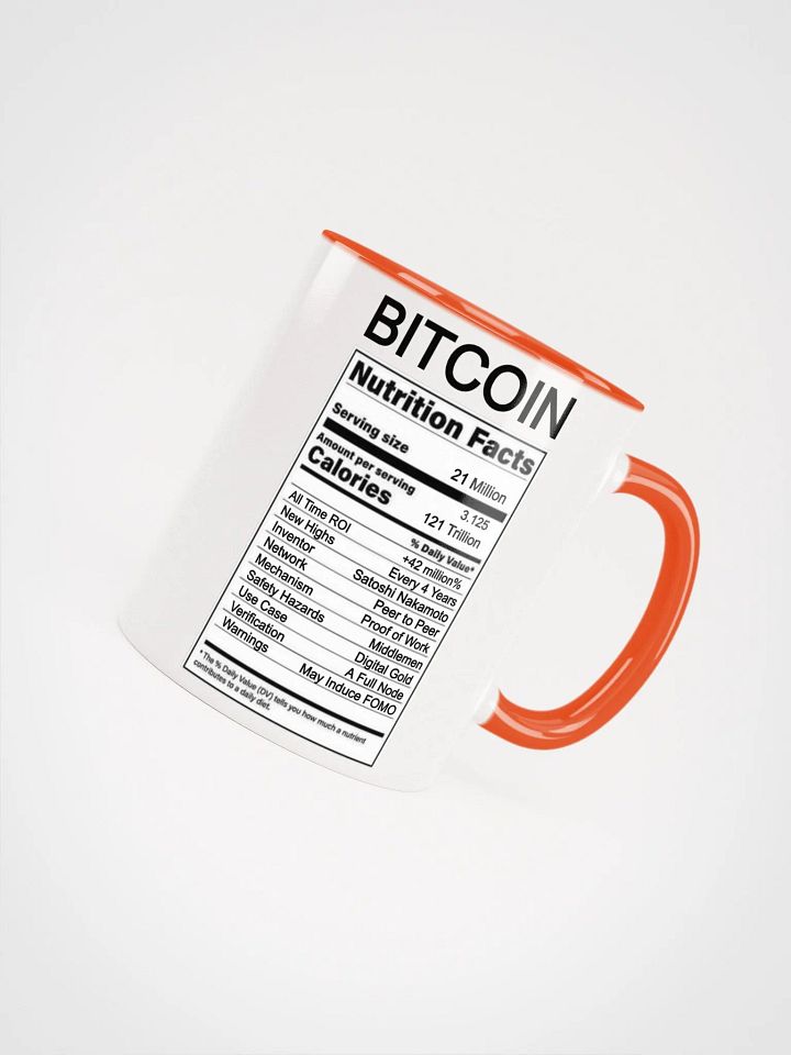BITCOIN Nutrition Mug product image (2)