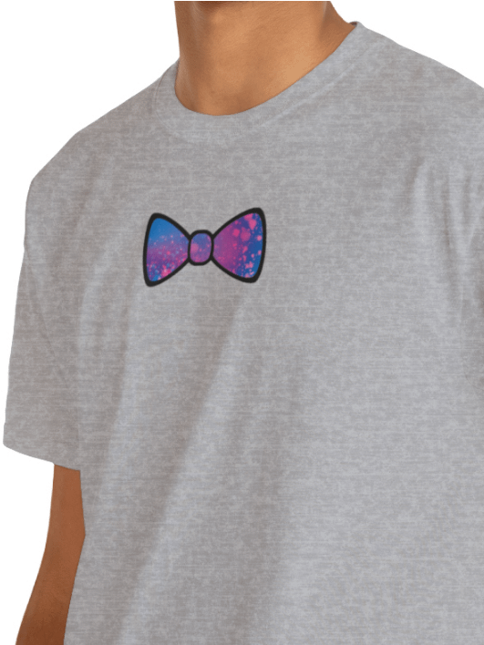 Dark Blue/Purple Mix Watercolor Bow Tie Shirt product image (1)