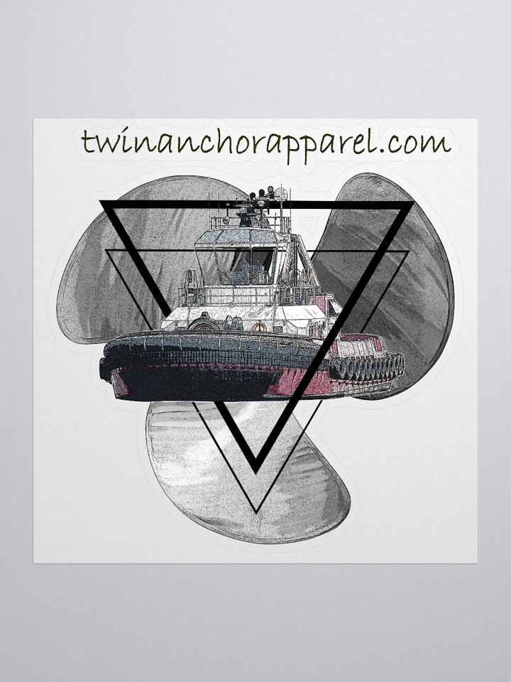 Three blade prop triangle Athena tug Kiss Cut Stickers product image (1)