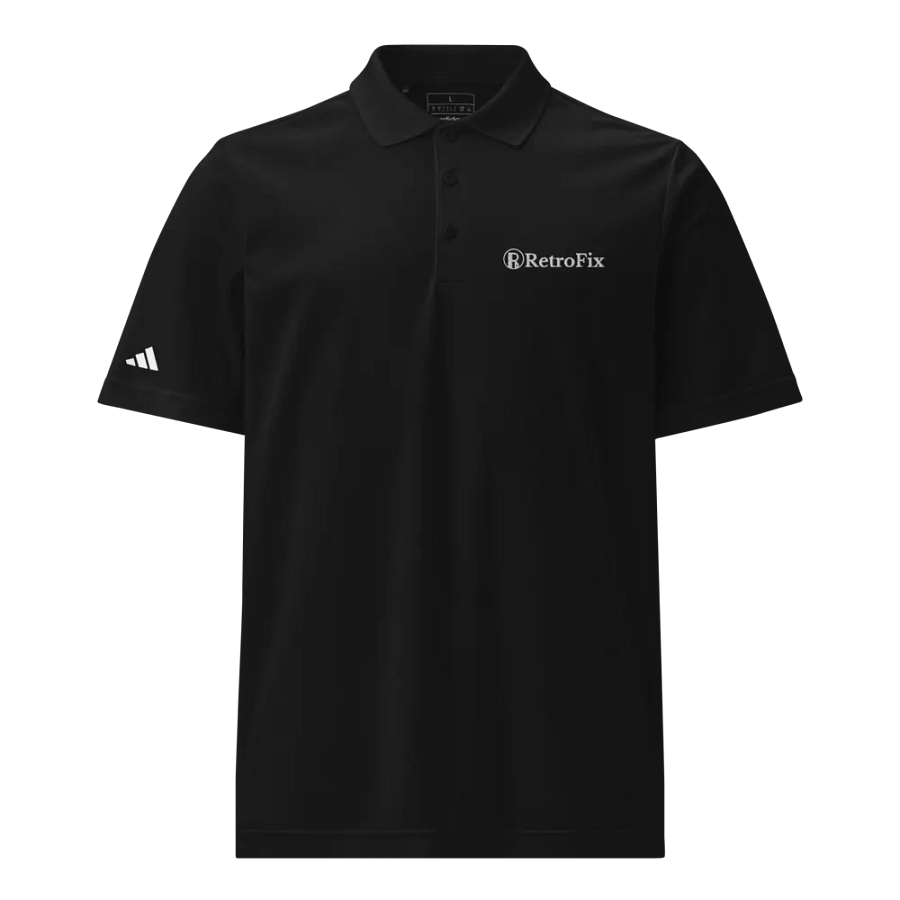 RetroFix Polo White Logo product image (1)