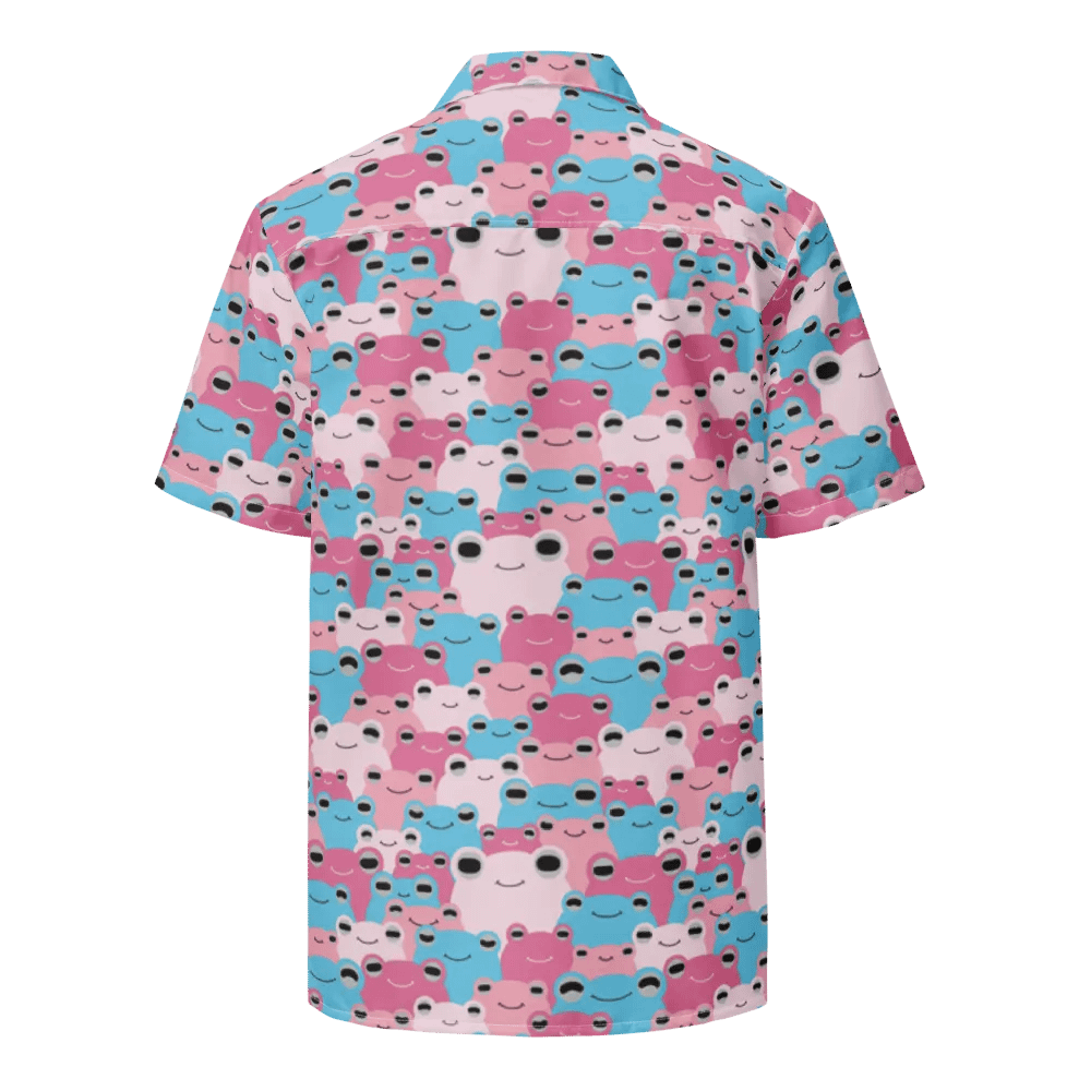 Frog-waiian Shirt Trans Flag Colors product image (2)