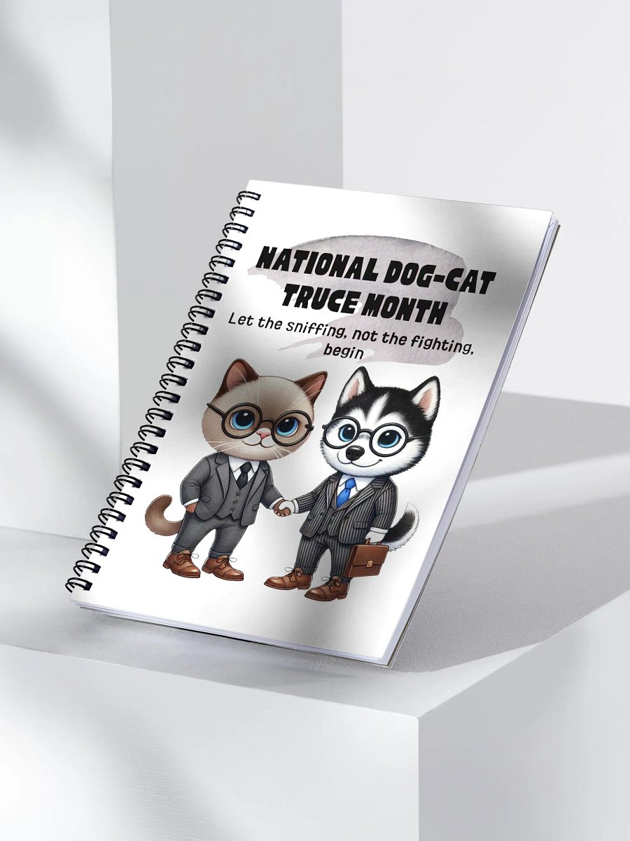 Dog-Cat Truce Month Spiral Notebook product image (3)