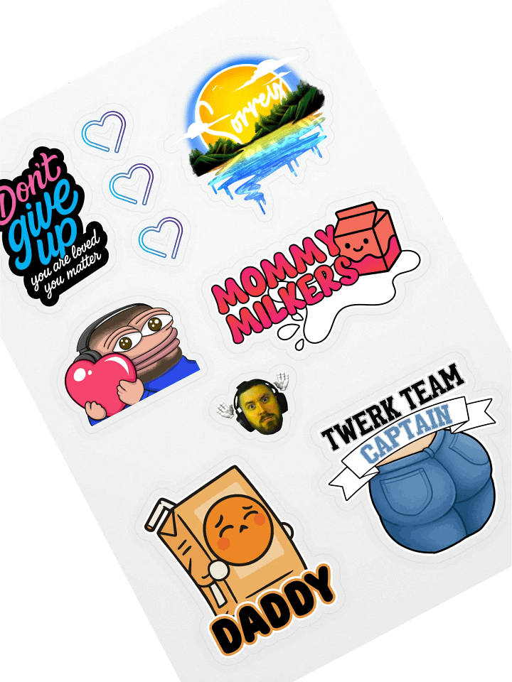 6 year streamer - a - thon - sticker sheet product image (1)