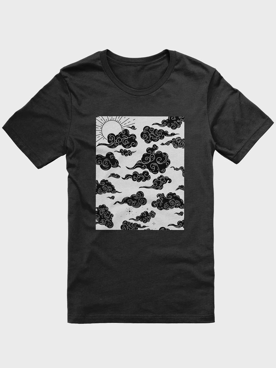 Ethereal Sun and Clouds Monochrome T-Shirt product image (4)