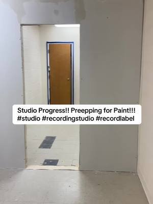 Studio Progress!! Preepping for Paint!!! next week yall gone be like wooowwwwwwwe!!!!! #studio #recordingstudio #recordlabel 