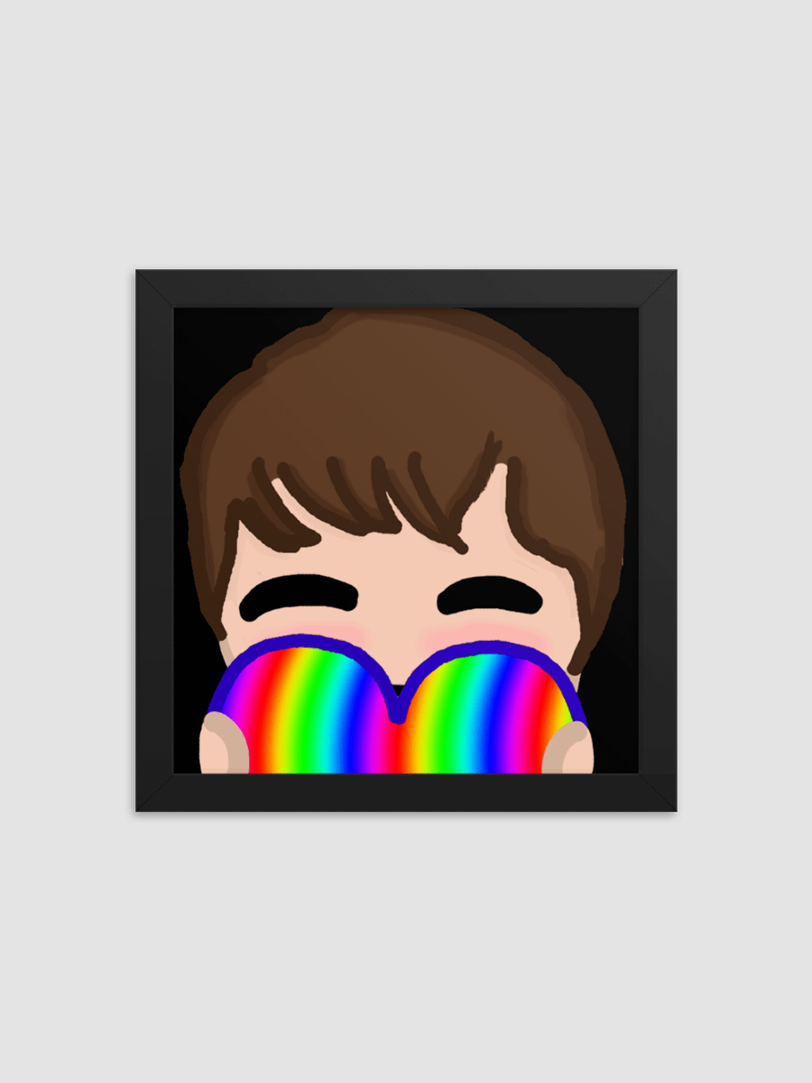 Framed Love Emote Matte Poster product image (1)