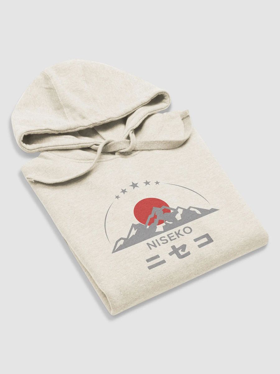 Niseko Ski Resort Cotton Blend Premium Hoodie, Five Star Mountain Gray, 5 Colors product image (5)