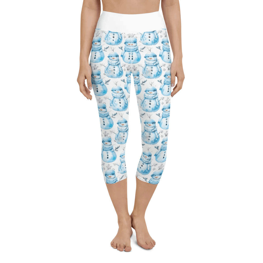 Frosty Friends Yoga Capri Leggings product image (1)