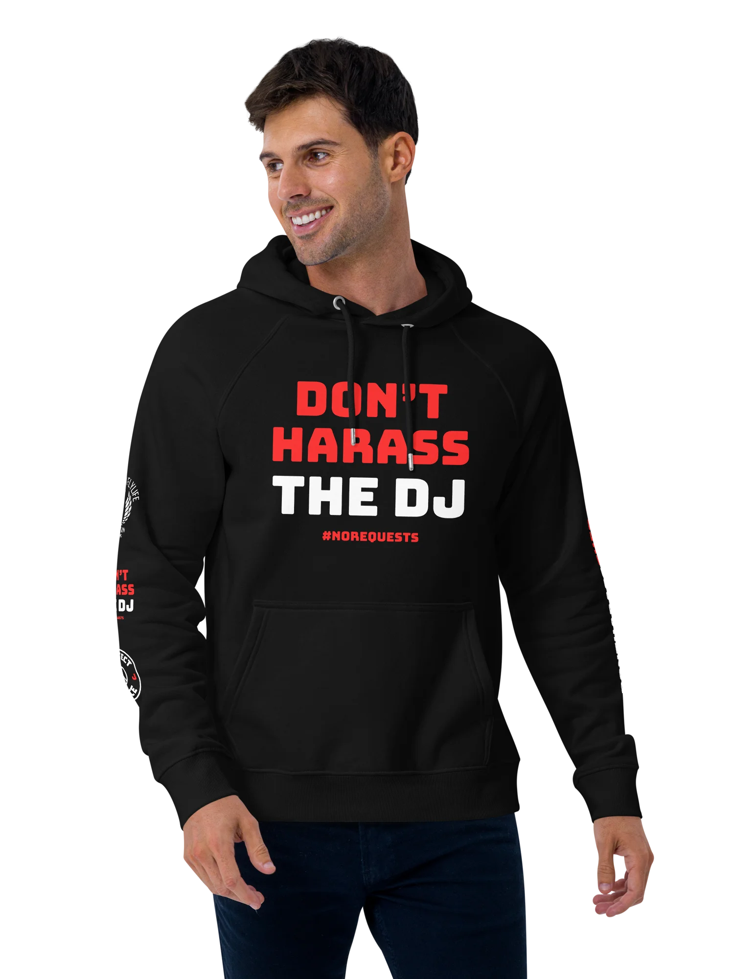 DONT HARASS THE DJ - Black Hoodie product image (1)