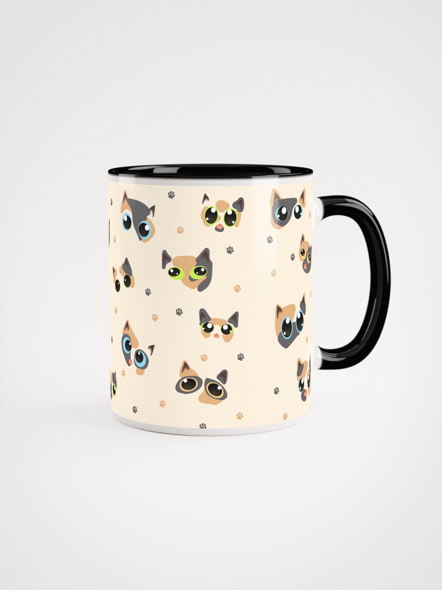 Calico Cat Faces (Multicolor Eyes) Mug product image (1)