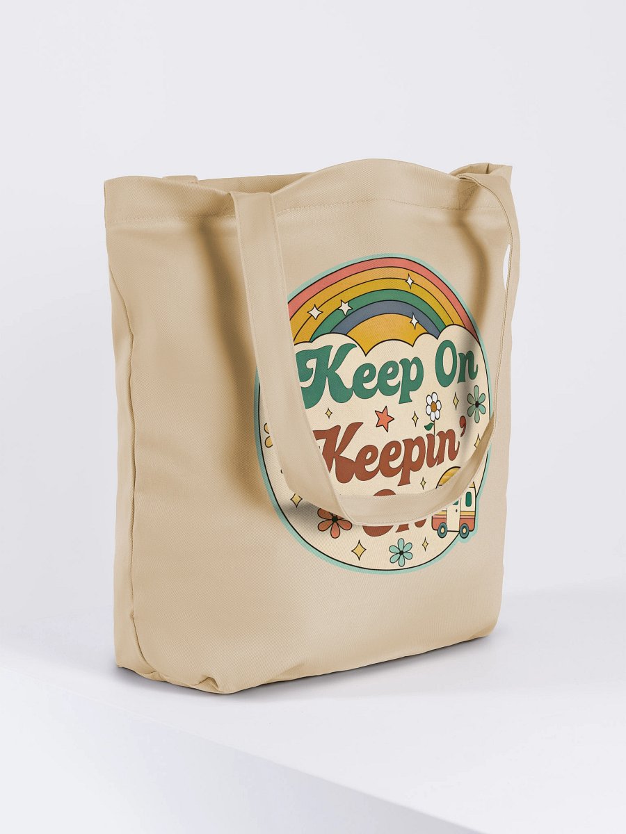 Retro Rainbow Keep On Tote Bag product image (4)