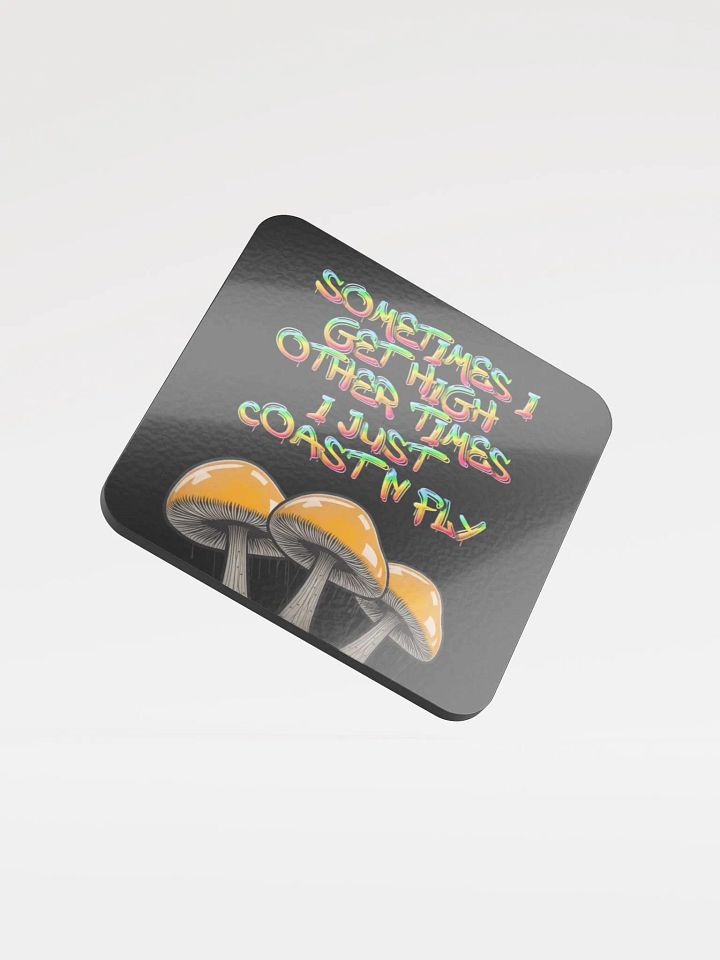 Trippy mushroom VIBES Coaster product image (1)