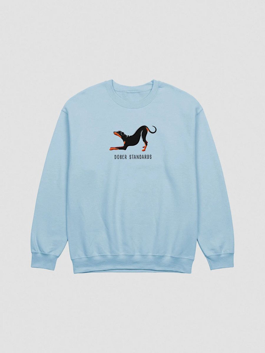 Dober Standards Sweatshirt (Embroidered) of a Doberman Pinscher(Full Tail & Ears) product image (4)