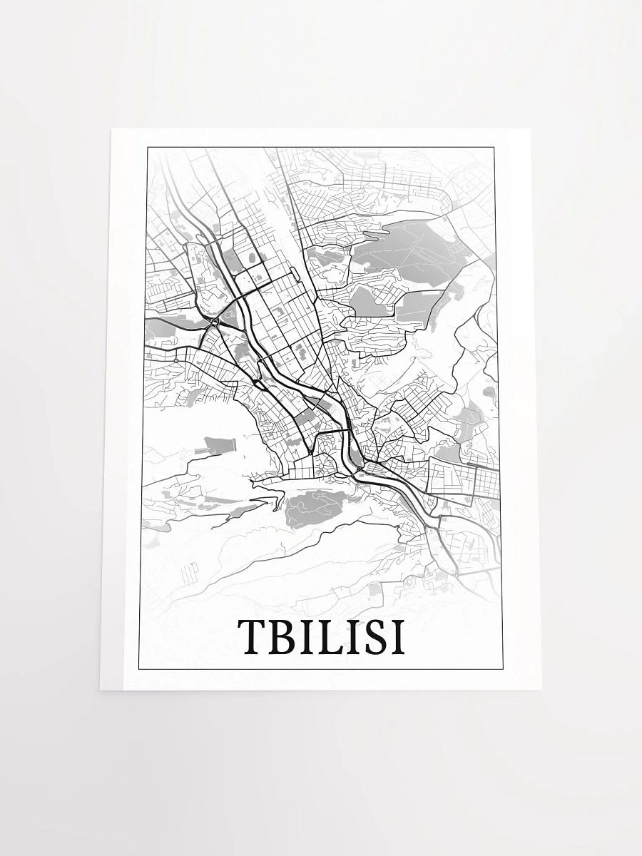 Tbilisi, Georgia, city map print product image (20)