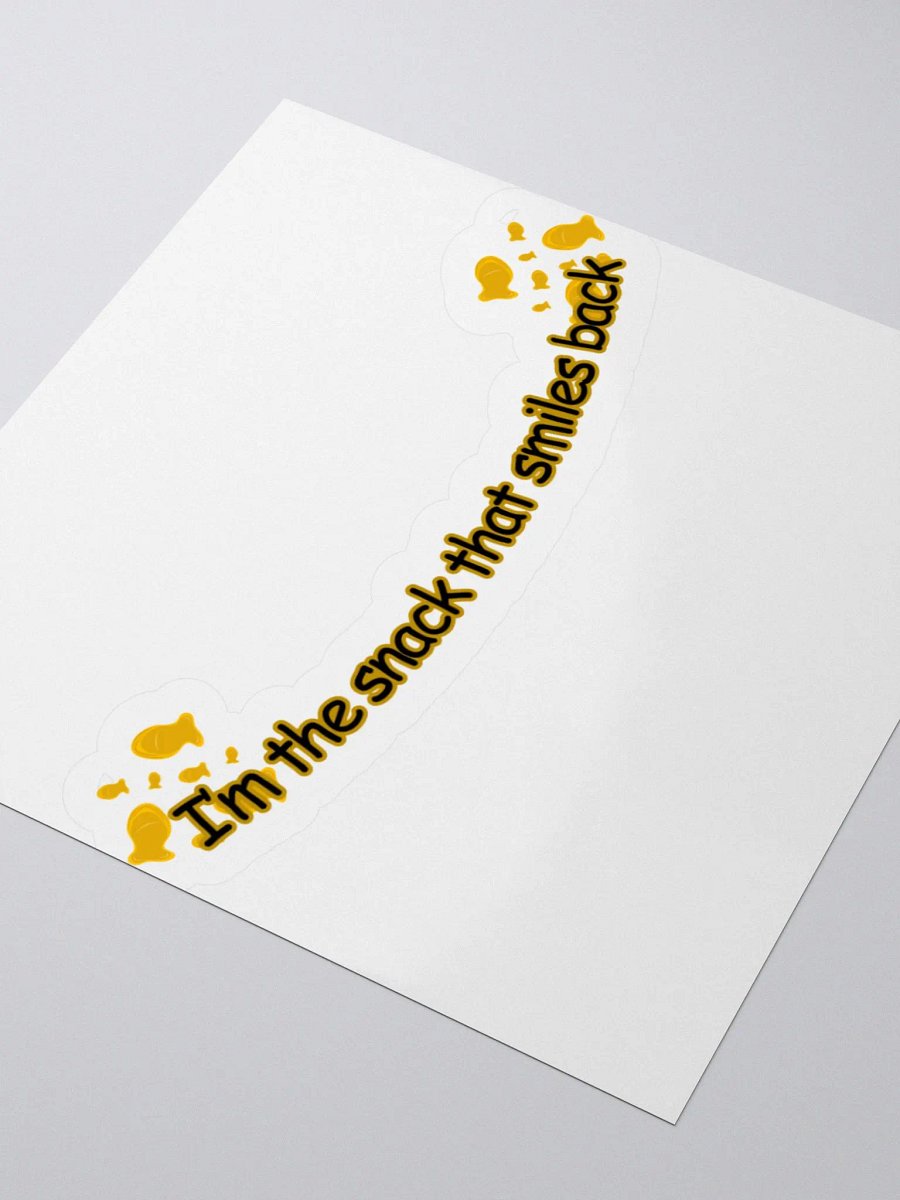 Snack that smiles back sticker product image (3)
