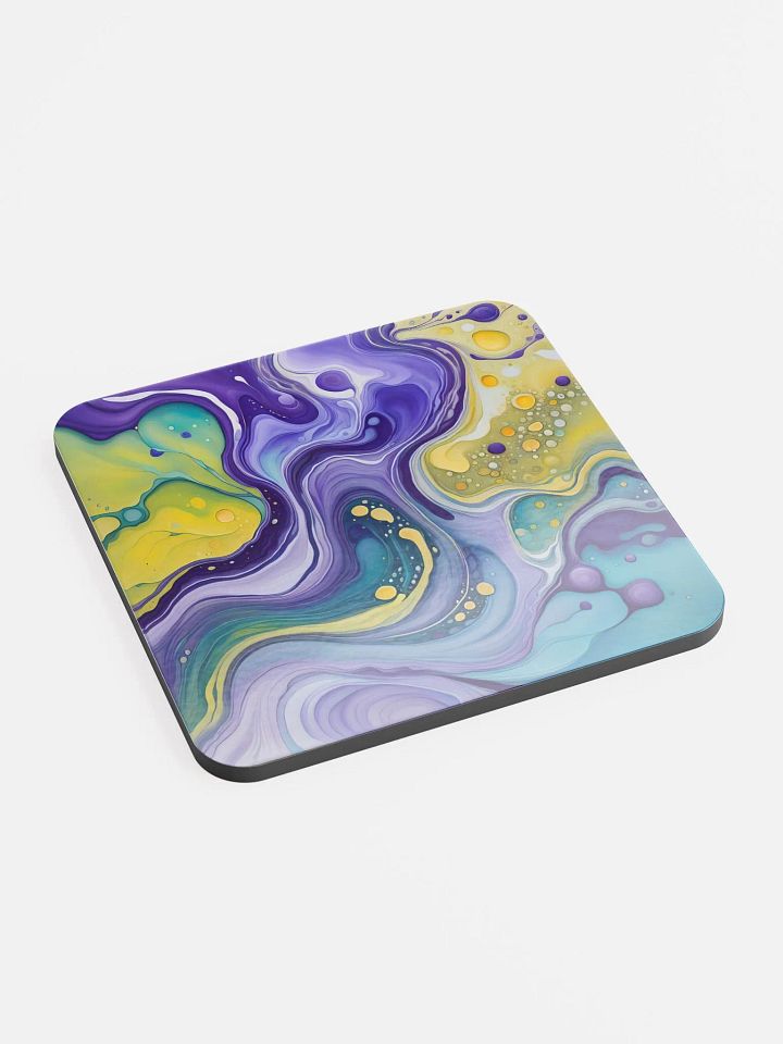 Cosmic Harmony Fluid Art Coaster product image (2)