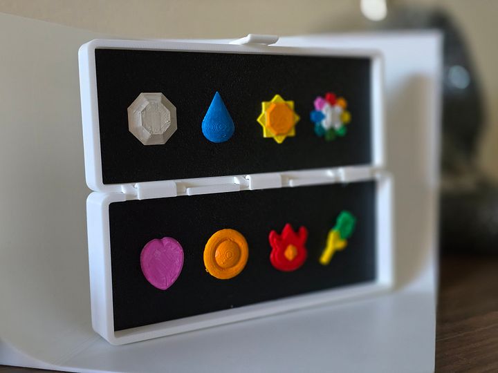 3D Printed Fan Made Pokemon Gen 1 Gym Badges product image (2)