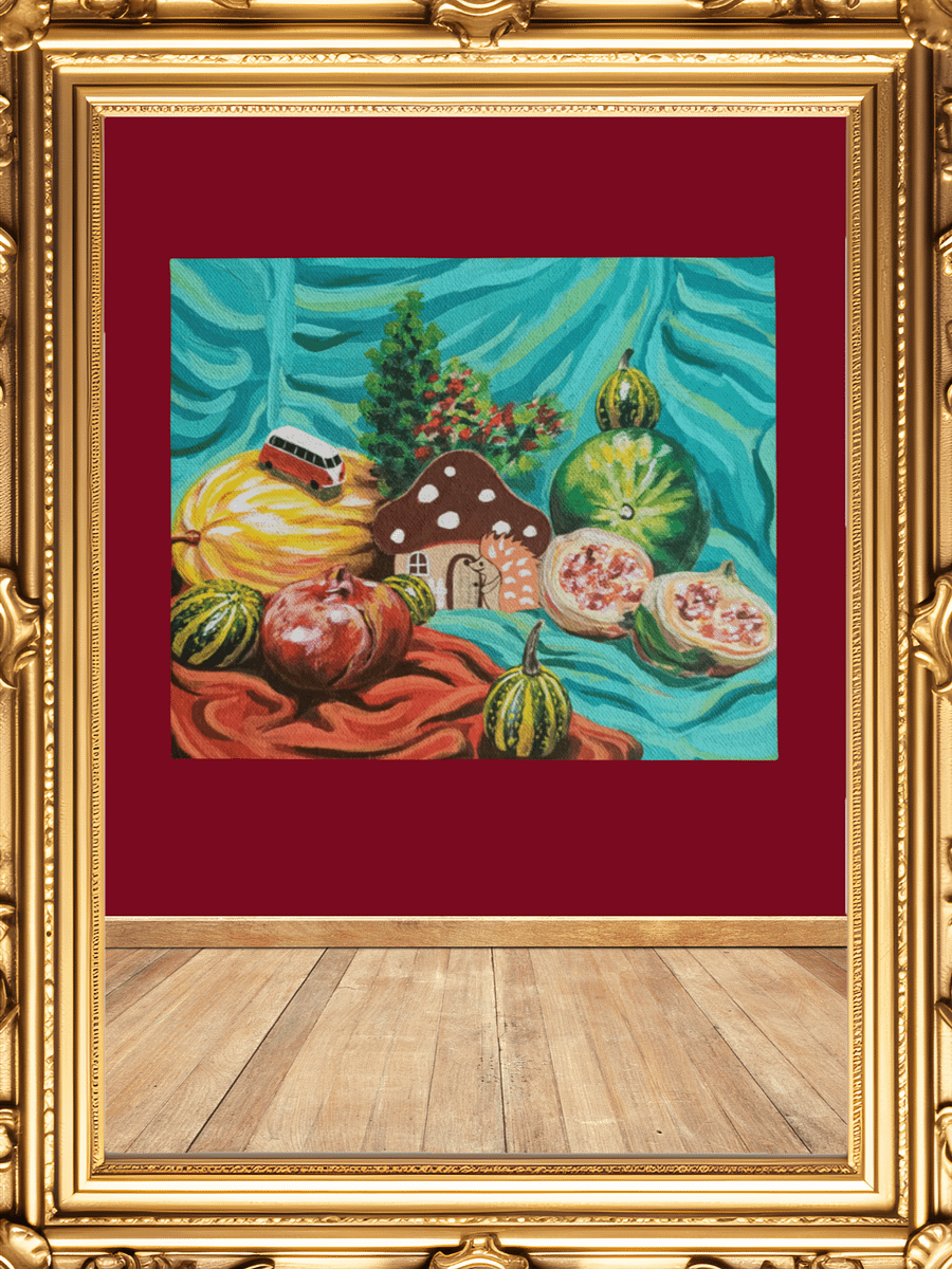Whimsical Hedgehog Mushroom Sanctuary Blanket product image (1)
