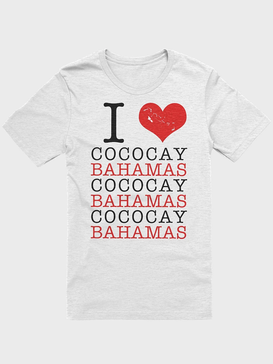 Bahamas Shirt : I Love CoCoCay Bahamas : Heart Bahamas Map product image (2)