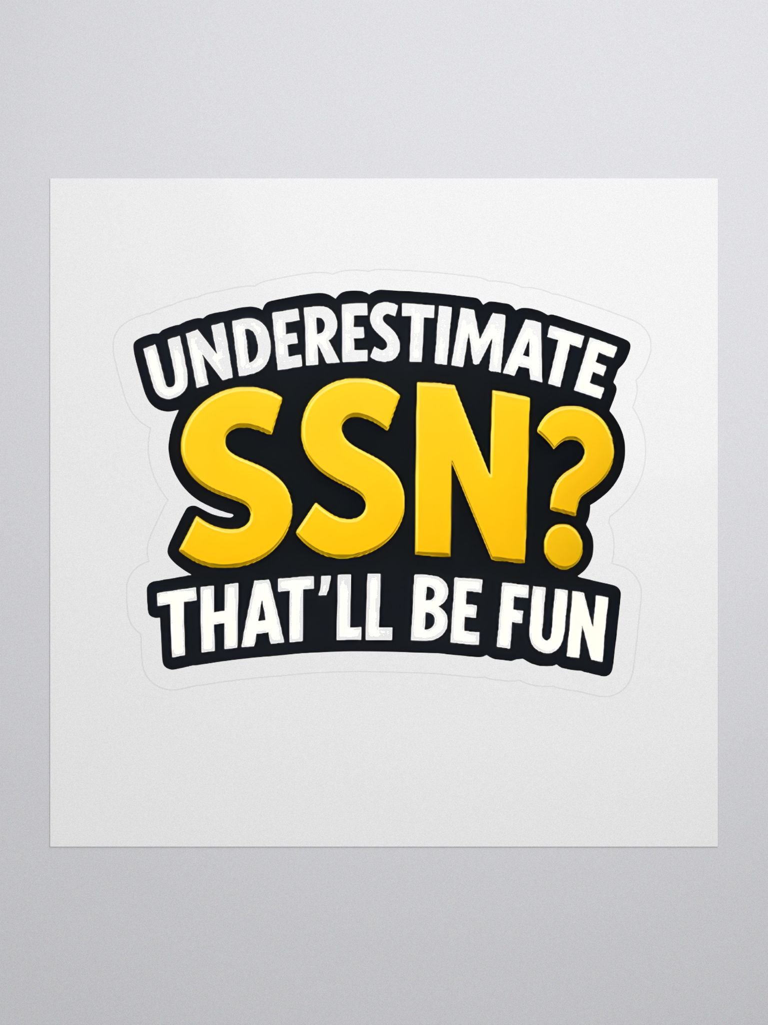 Under SSN Sticker product image (1)