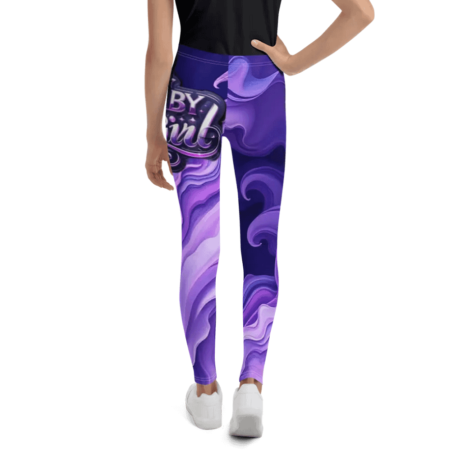 Starry Swirls Youth Leggings product image (4)