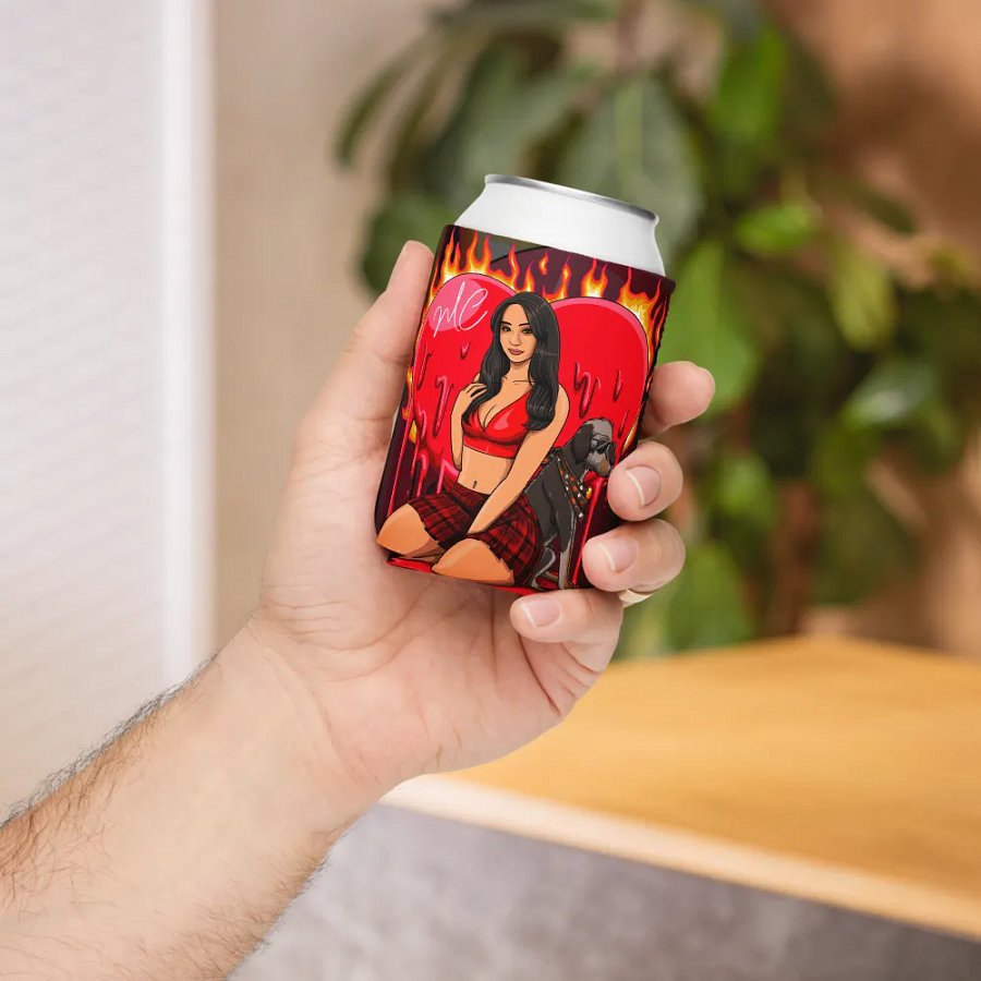 Heart on Fire Koozie product image (6)