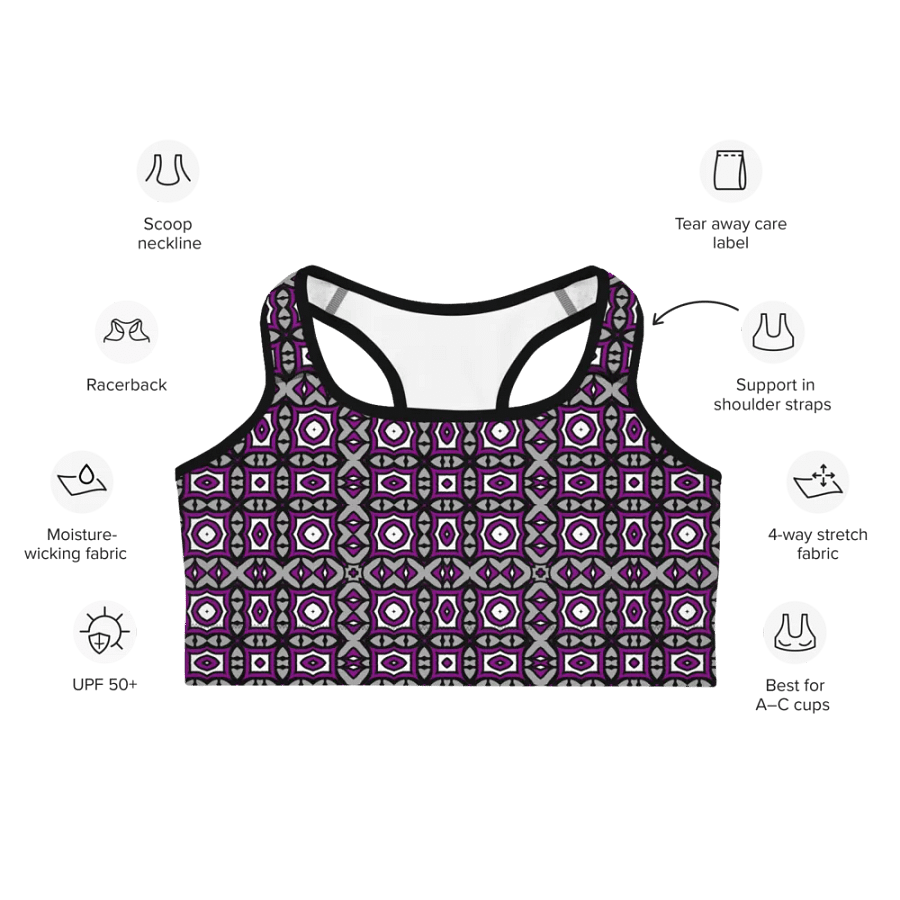 Asexual Abstract (3) - Sports Bra product image (7)