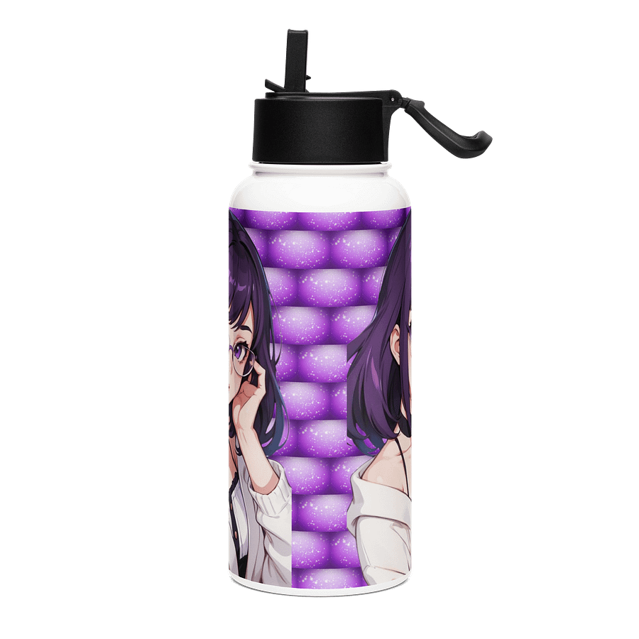 (Purple WAIFU) K Stainless Steel Water Bottle with a Straw Lid product image (3)