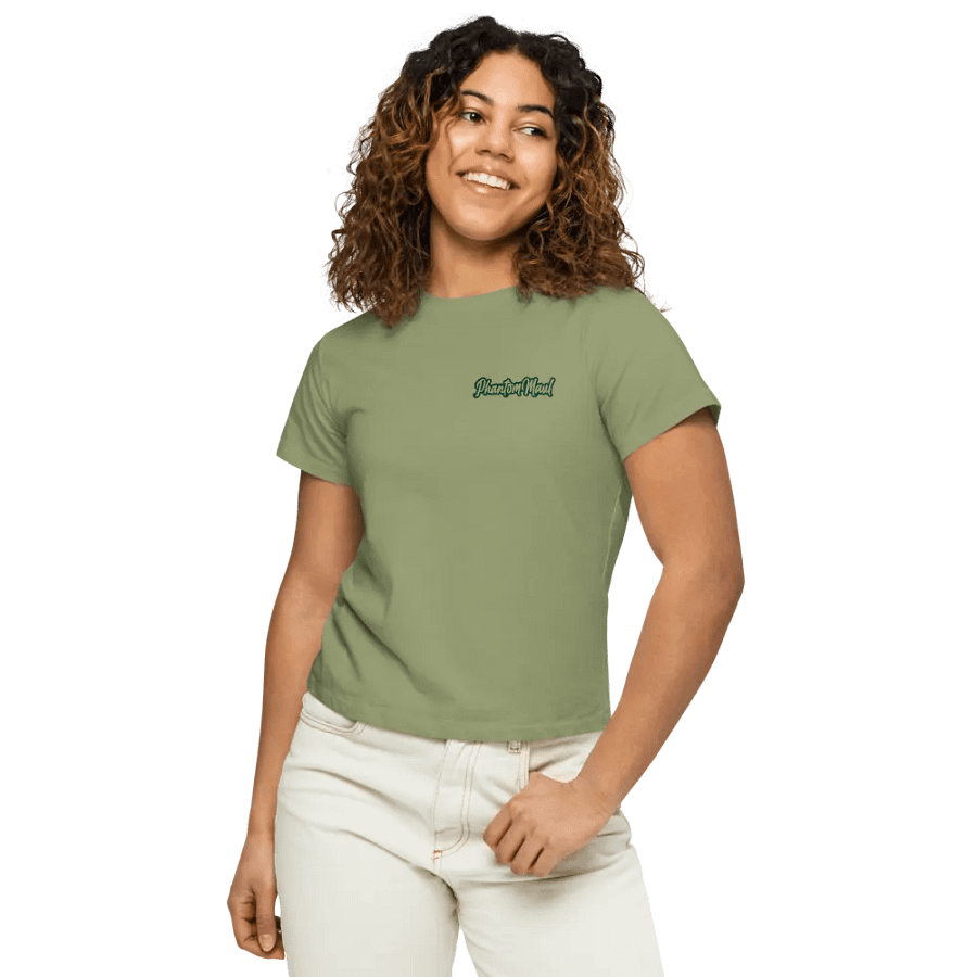Forest Green 'PhantomMaul' High-Waisted Tee product image (5)