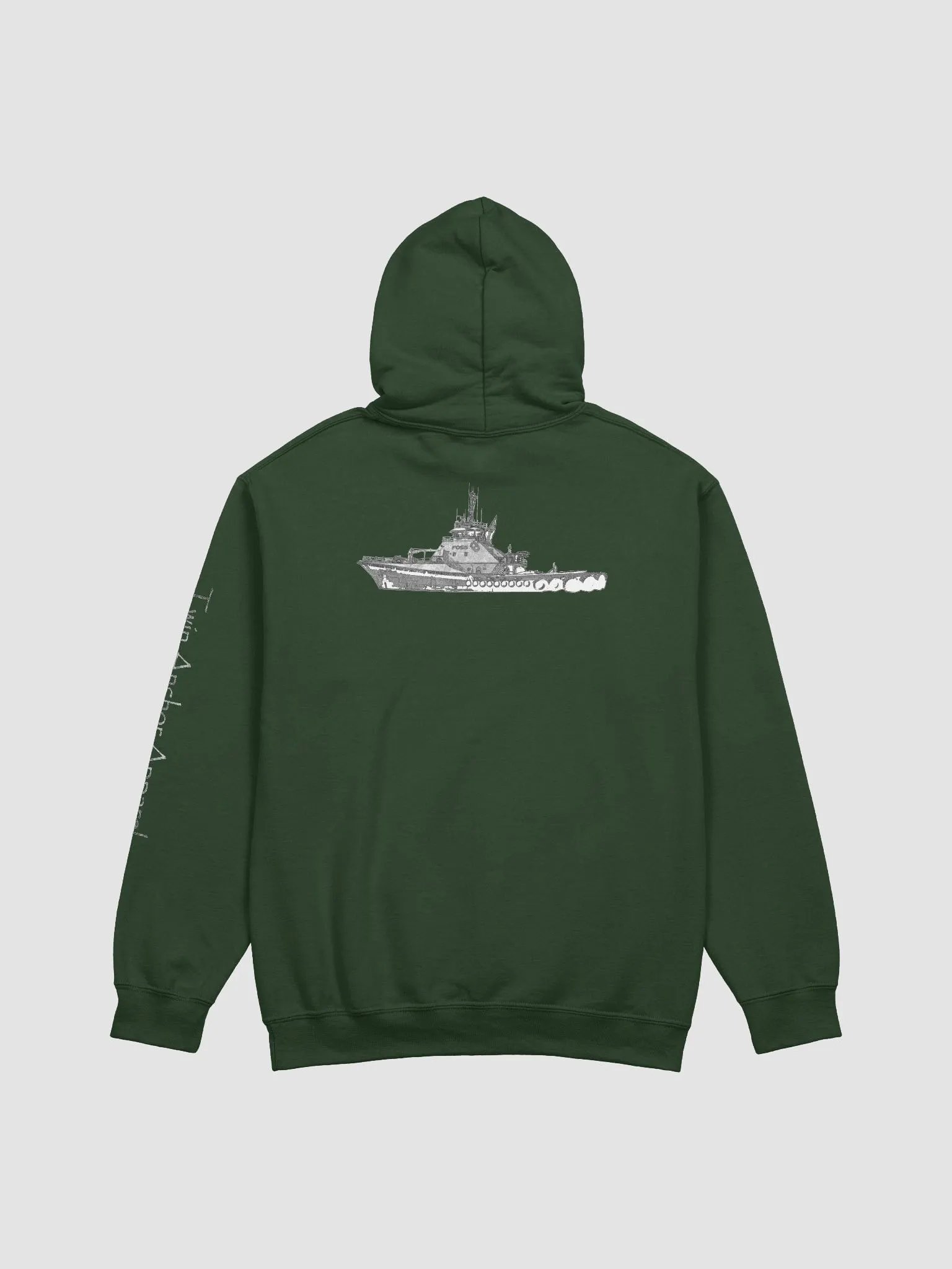 Foss Tug Sketch Hoodie - sleeve Twin Anchor product image (3)