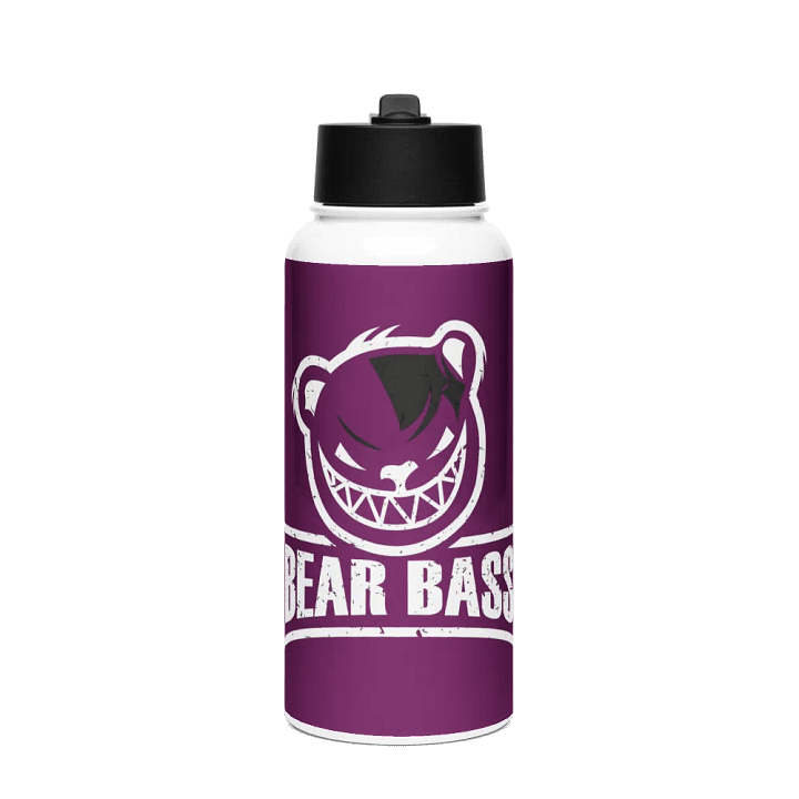 BEAR BASS Large Water Bottle (Purple) product image (1)