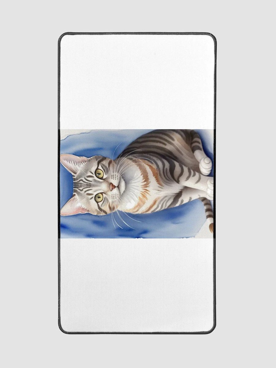 Striped Cat Neoprene Desk Mat product image (2)