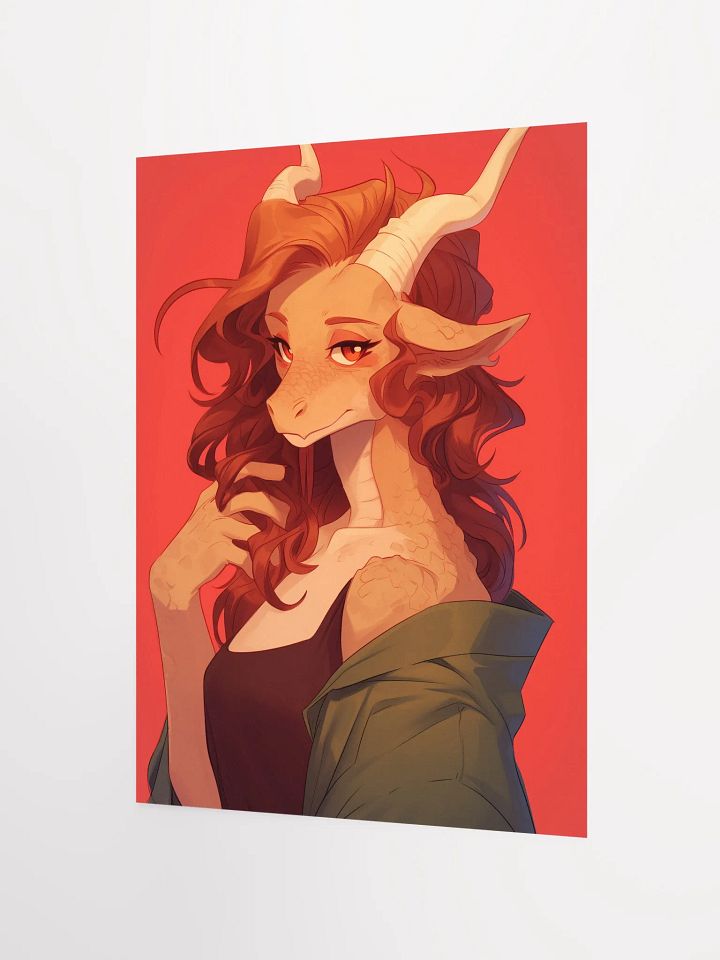 Dragon-Human Fantasy Portrait Poster product image (4)