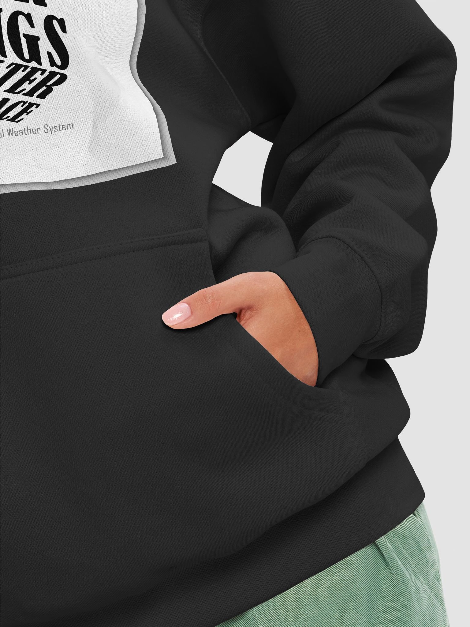 Emotional Weather Warning Hoodie – IWS Official Advisory product image (4)