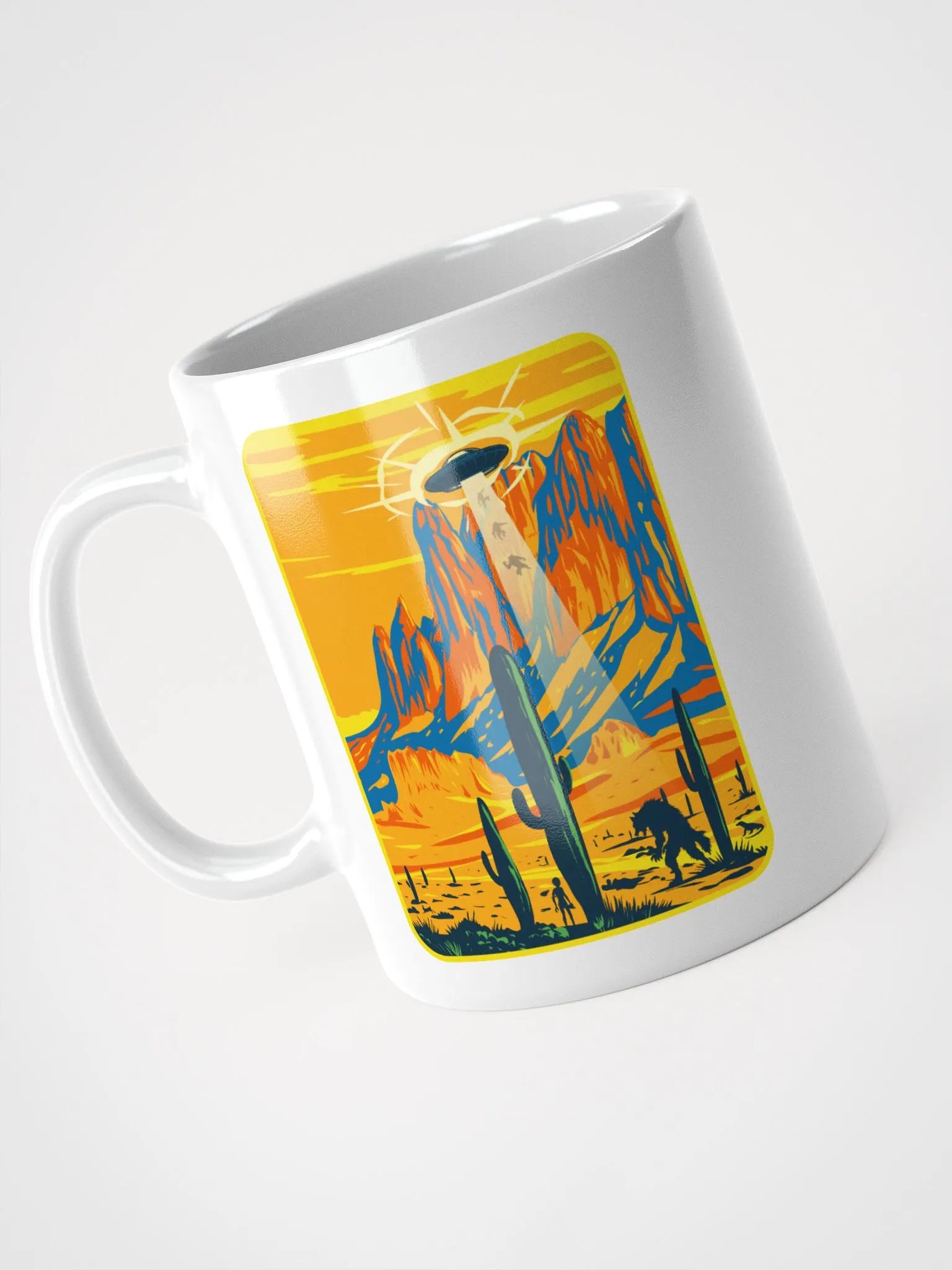 Skinwalker UFO Abduction White Mug product image (1)