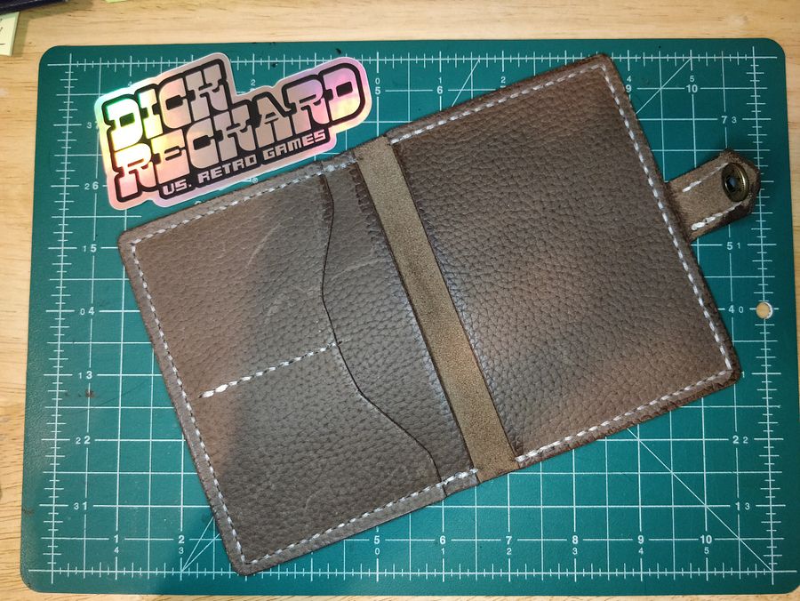 Brown Pebble Grain Passport Holder V1.0-B product image (4)
