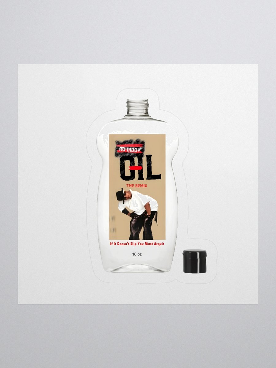 No Diddy Oil Bottle Sticker product image (1)