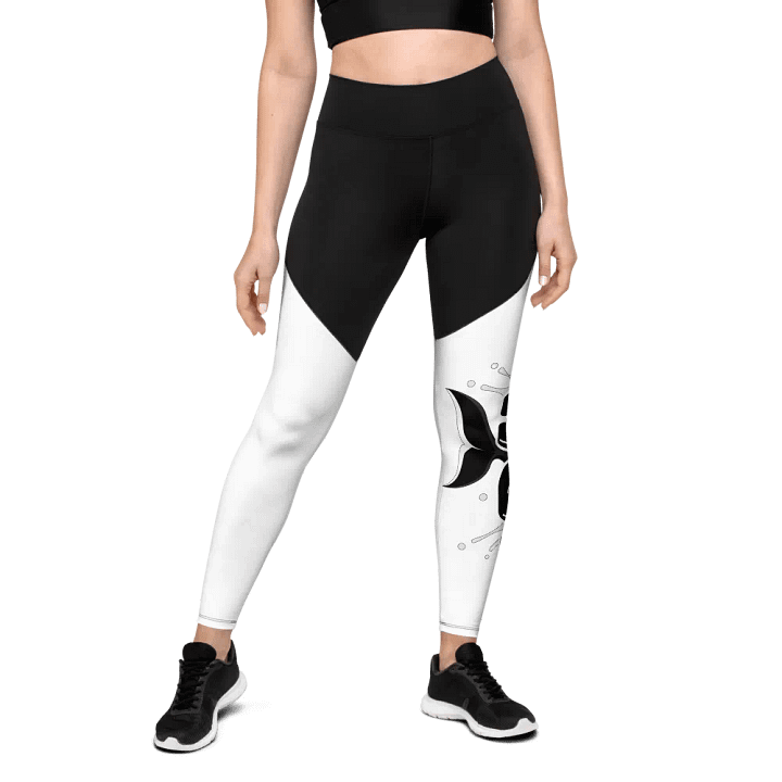 B&W Logo Leggings product image (1)