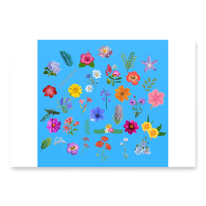 English Flora Wrapping Paper product image (2)